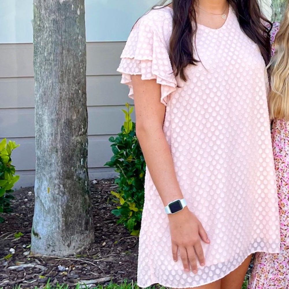 Light pink dress with pockets